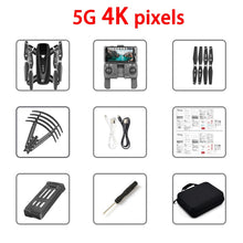 Cargar imagen en el visor de la galería, S167 GPS Drone con cámara 5G RC Quadcopter Drones HD 4K WIFI FPV plegable-punto de vuelo fotos Video Dron helicóptero juguete