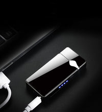 Cargar imagen en el visor de la galería, Metal Usb carga arco plasma eléctrico pulso encendedor electrónico gadgets para hombre regalo de Navidad