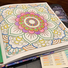 Cargar imagen en el visor de la galería, 1 Uds nuevo libro para colorear con flor de mandala de 24 páginas para niños adultos aliviar el estrés tiempo muerto Graffiti pintura libro de dibujo artístico