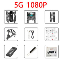 Cargar imagen en el visor de la galería, S167 GPS Drone con cámara 5G RC Quadcopter Drones HD 4K WIFI FPV plegable-punto de vuelo fotos Video Dron helicóptero juguete