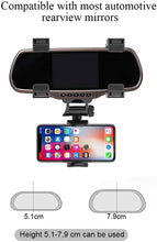 Cargar imagen en el visor de la galería, Jonerytime Universal Auto Car Rearview Mirror Mount Stand Holder Cradle for Cell Phone GPS
