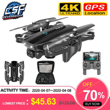 Cargar imagen en el visor de la galería, S167 GPS Drone con cámara 5G RC Quadcopter Drones HD 4K WIFI FPV plegable-punto de vuelo fotos Video Dron helicóptero juguete

