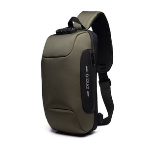 OZUKO 2019 nueva multifunción bolso para hombres Anti-robo hombro bolsas Messenger hombre impermeable corta viaje bolsa de pecho paquete