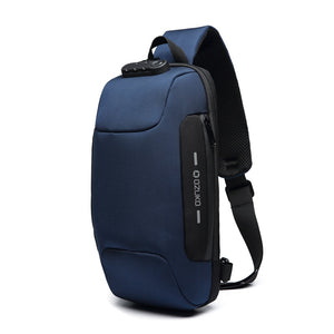 OZUKO 2019 nueva multifunción bolso para hombres Anti-robo hombro bolsas Messenger hombre impermeable corta viaje bolsa de pecho paquete