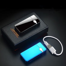 Cargar imagen en el visor de la galería, Metal Usb carga arco plasma eléctrico pulso encendedor electrónico gadgets para hombre regalo de Navidad
