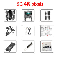 Cargar imagen en el visor de la galería, S167 GPS Drone con cámara 5G RC Quadcopter Drones HD 4K WIFI FPV plegable-punto de vuelo fotos Video Dron helicóptero juguete
