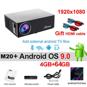 Vivicine M20 más 1080p opción Android 9,0 de 1920x1080 completa del teatro casero LED HD Video proyector Beamer apoyo AC3