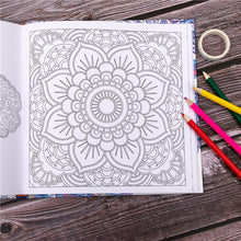 Cargar imagen en el visor de la galería, 1 Uds nuevo libro para colorear con flor de mandala de 24 páginas para niños adultos aliviar el estrés tiempo muerto Graffiti pintura libro de dibujo artístico
